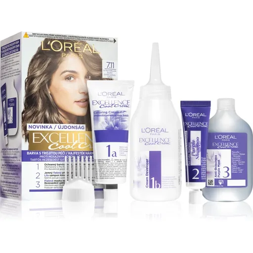 L’Oréal Paris Excellence Cool Creme culoare par culoare 7.11 Ultra Ash Blond 1 buc