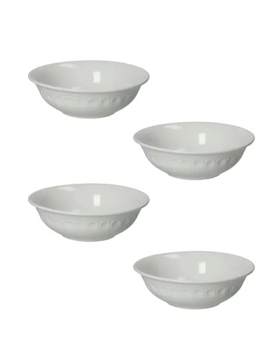 Set 4 boluri, Senzatempo, Brandani, D13x4 cm, portelan New Bone China