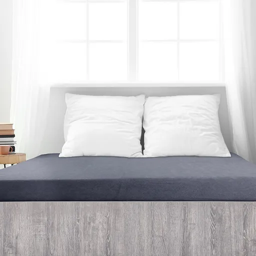 Cearșaf de pat 4Home Perfect din frotir antracit, antracit, 180 x 200 cm