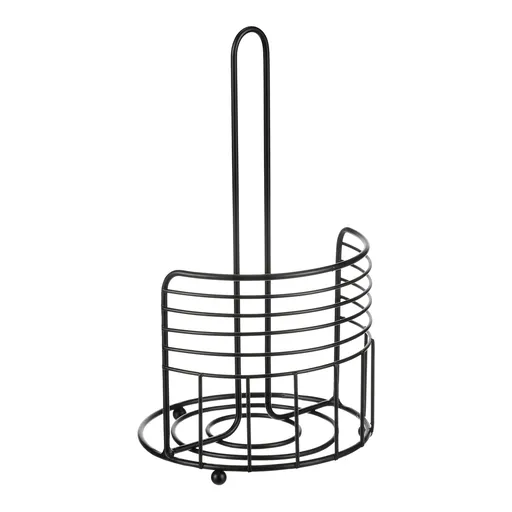 Autronic Suport metalic rotund pentru șervețele dehârtie, negru