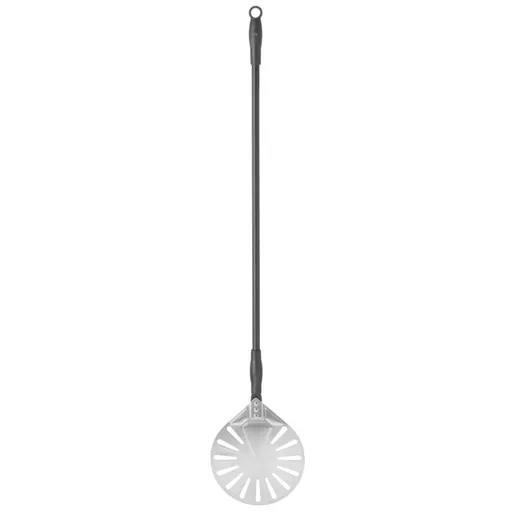 Paleta pentru pizza, rotunda, Inox, perforata, Hendi, 1200x230 mm, Argintiu