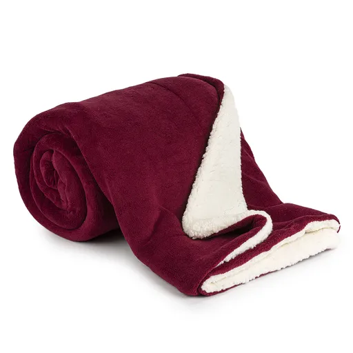Pătură din imitație de blăniță 4Home vișiniu, 150 x 200 cm, vișiniu