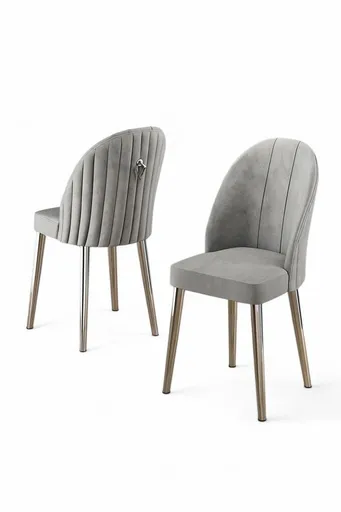 Set de scaune de sufragerie Mara Grey, 2 buc.