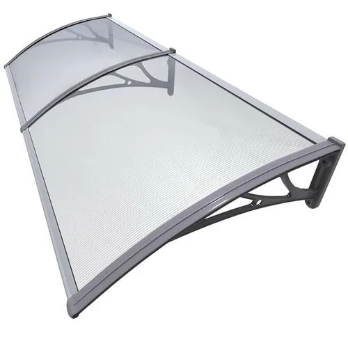 Marchiză copertină pentru ușă, 100 x 200 cm, transparent, NEDIVIZAT, pur