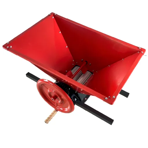 Zdrobitor struguri manual ZSM-50M cu agitator, cuva 50 L otel, 500-600 Kg/h