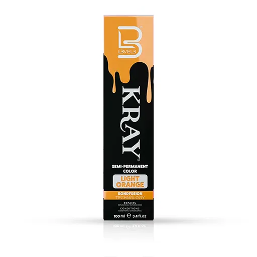 Vopsea semi - permanenta - L3VEL3 -  Portocaliu Deschis- 100 ml