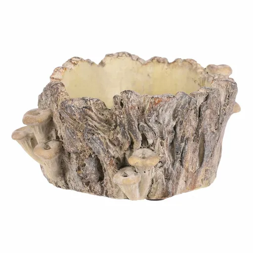 Suport din beton - ciot cu ciuperci, 18 x 14 x 9cm, 18 cm