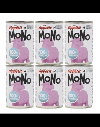 COMFY APPETIT MONO Hrana cu monoproteina cu miel 6x400 g pentru caini