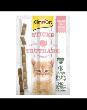 GIMCAT Sticks Kitten Turkey Gustare pentru pisoi, cu curcan 3 buc.