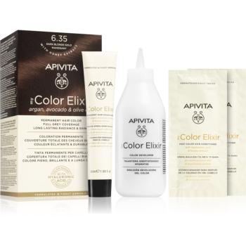 Apivita My Color Elixir culoare par fără amoniac culoare 6.35 Dark Blonde Gold Mahogany