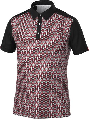 Galvin Green Mio Mens Breathable Short Sleeve Shirt Red/Black 2XL Rövid ujjú póló