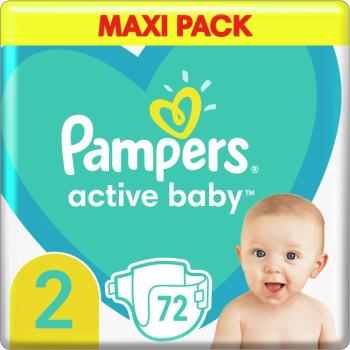 Pampers Active Baby Size 2 scutece de unică folosință 4-8 kg 72 buc