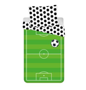 Lenjerie de pat din bumbac pentru copii Fotbal 140x200 cm + 70x90 cm