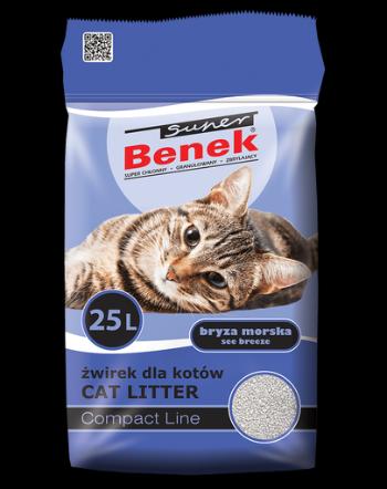 Benek Super Compact Fragrance nisip pentru litiera, cu efect de calmare 25 L