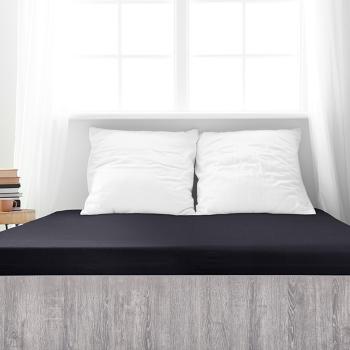 Cearșaf de pat 4Home Premium jersey negru , 90 x200 cm, negru, 90 x 200 cm