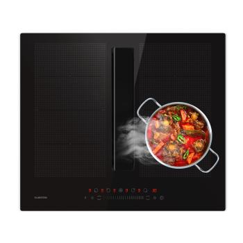 Klarstein Chef-Fusion Down Air System, plită cu inducție + hotă DownAir, 60 cm, 600 m³/h EEC A