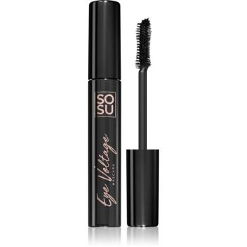 SOSU Cosmetics Eye Voltage mascara rezistent la apă pentru curbarea și separarea genelor culoare Jet Black 10 ml