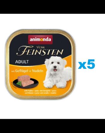 ANIMONDA vom Feinsten Adult Hrana umeda cu pasare si taitei pentru caini adulti 5 x 150 g