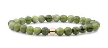 Sparkling Jewels Brățară cu mărgele de jad verde SBG-GEM61-ADD-6MM