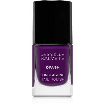 Gabriella Salvete Longlasting Enamel lac de unghii cu rezistenta indelungata lucios culoare 10 Raisin 11 ml