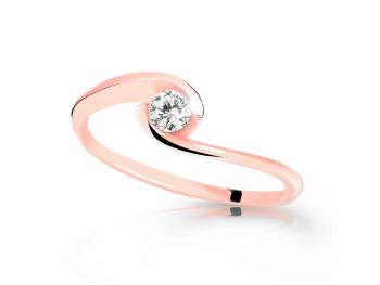 Cutie Jewellery Zásnubný prsteň z ružového zlata so zirkónom Z6134-10-X-4 54 mm