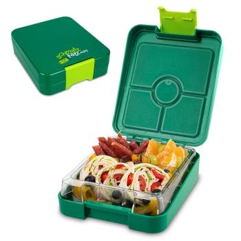 Klarstein schmatzfatz easy, caserolă pentru gustare, 4 compartimente, 18 × 15 × 5 cm 
