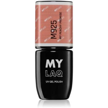 MYLAQ UV Gel Polish My Promise lac de unghii sub forma de gel culoare My Peachy Promise 5 ml