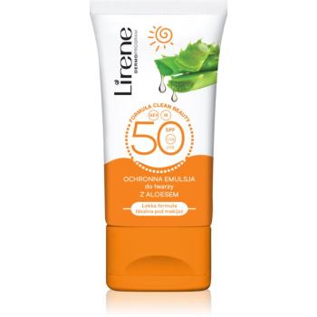 Lirene Sun care emulsie protectoare de zi pentru fata si decolteu aloe vera spf 50 50 ml