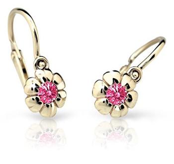 Cutie Jewellery Cercei pentru copii din aur galben C2151-10-X-1 fucsia