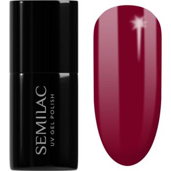 Semilac UV Hybrid Hottie lac de unghii sub forma de gel culoare 071 Deep Red 7 ml