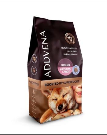 ADDVENA Boosted by Superfoods Junior medium&amp;large 10 kg crochete catelusi rase medii si mari