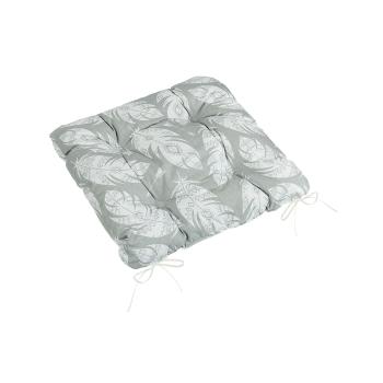 Bellatex Pernă de scaun Adela matlasată Pană gri,alb , 40 x 40 cm