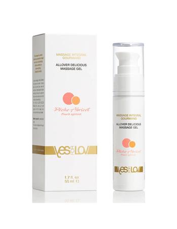 YESforLOV Gel de masaj Peach Apricot (Allover Delicious Massage Gel) 50 ml