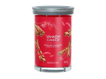 Yankee Candle Lumânare aromatică Signature pahar mare Sparkling Cinnamon 567 g