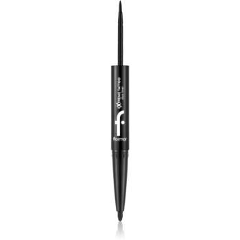 flormar Extreme Tattoo Duo Liner eyeliner 2 in 1 culoare 001 Black 2.66 g