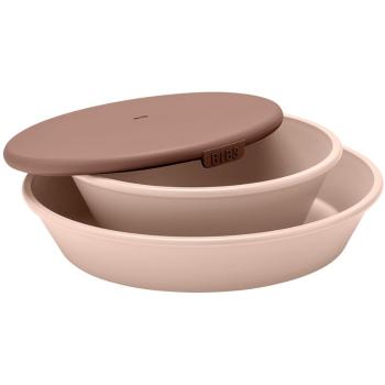 BIBS Dinner Plate Set serviciu de masă pentru copii pentru copii Blush 2 buc