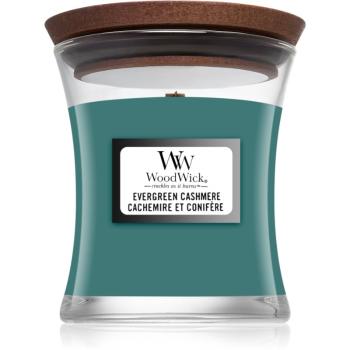 Woodwick Evergreen Cashmere lumânare parfumată 85 g