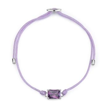 Brosway Brățară din șnur cu zirconiu cubic Fancy Magic Purple FMP110