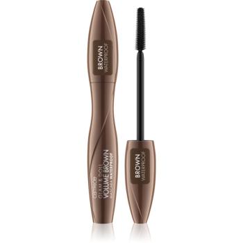 Catrice Glam & Doll Volume Brown mascara rezistent la apa pentru alungire, rotire si volum 10 ml