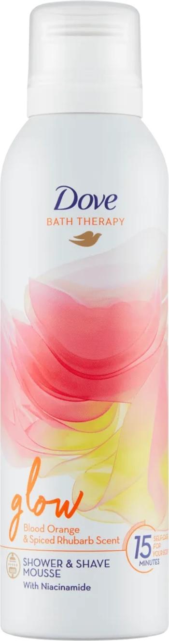 Dove Spumă de duș și ras Glow (Shower & Shave Mousse) 200 ml