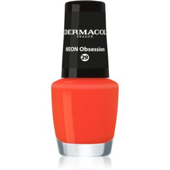 Dermacol Neon lac de unghii cu stralucire neon culoare 29 Obsession 5 ml