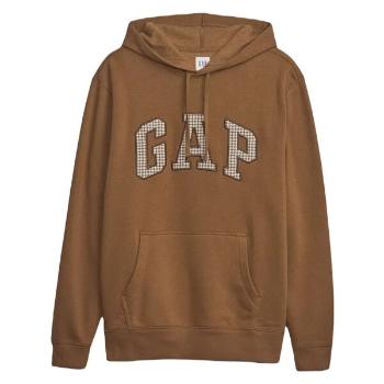GAP V-MENSWEAR HERITAGE Pánská mikina, hnědá, velikost