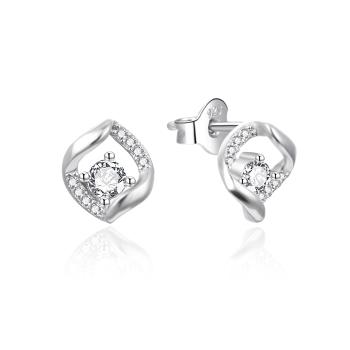 Agato Cercei eleganți din argint cu zircon AGT-E237PW