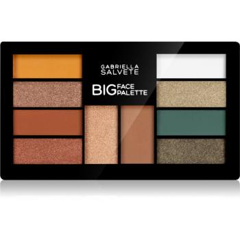 Gabriella Salvete Big Face paleta fard de pleoape cu efect luminos cu efect autobronzant 01 12 g