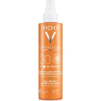 Vichy Spray de protecție solară SPF 30 Capital Soleil (Cell Protect Water Fluid Spray) 200 ml