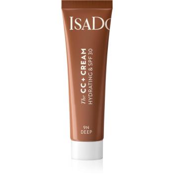 IsaDora CC + Cream crema CC hidratanta SPF 30 culoare 9N Deep 30 ml