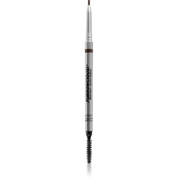 theBalm Furrowcious!® Brow Pencil creion pentru sprancene cu pensula culoare Dark Brown 0,09 g