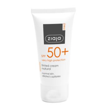 Ziaja Cremă tonifiantă pentru ten normal SPF 50+ nuanță naturală (Tinted Cream) 50 ml