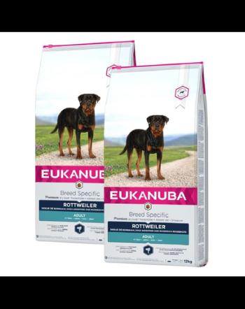 EUKANUBA Breed Specific Hrana uscata pentru cainii adulti rasa Rottweiler 24 kg (2 x 12 kg)