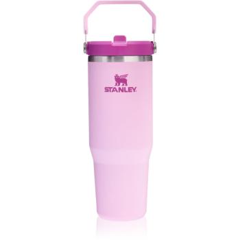 Stanley IceFlow™ Flip Straw Tumbler sticlă inoxidabilă pentru apă Cherry Blossom 890 ml